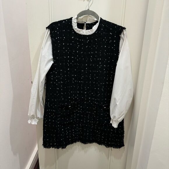 Long Sleeve feminine Dress Size L - Picture 2 of 8